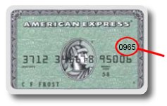 Image of the front of an American Express Card
